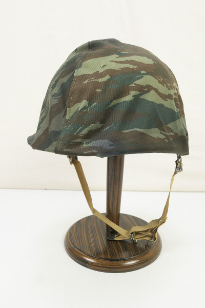 Greek M1 steel helmet Helmet with liner and Lizard helmet cover Camouflage cover