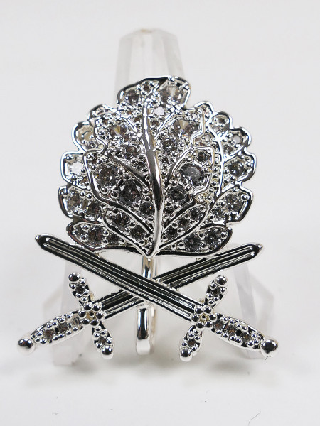 Silver Oak Leaves with Swords and Diamonds for the Knight's Cross of the Iron Cross