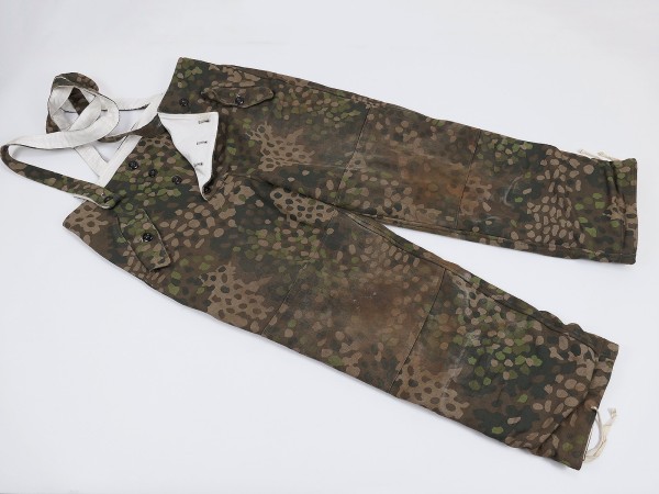 Waffen SS winter reversible trousers reversible camouflage trousers winter trousers pea camouflage size 1