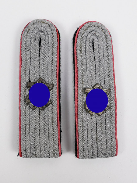 Single pair of epaulettes Waffen SS LAH Leibstandarte Panzer with metal overlays