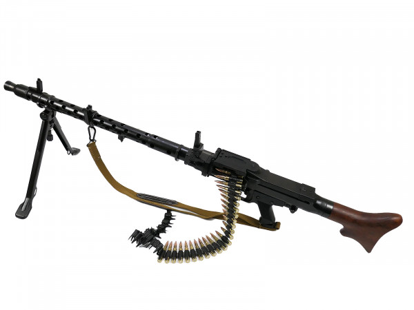 Wehrmacht machine gun MG34 deco model with carrying strap and MG belt special conversion 25/01 0024