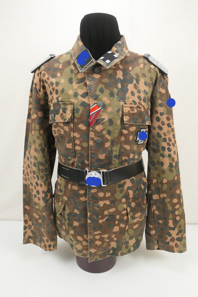 Waffen SS Uniform Sturmbannführer Otto Skorzeny camouflage jacket Ardennes + Führerkoppel 120cm