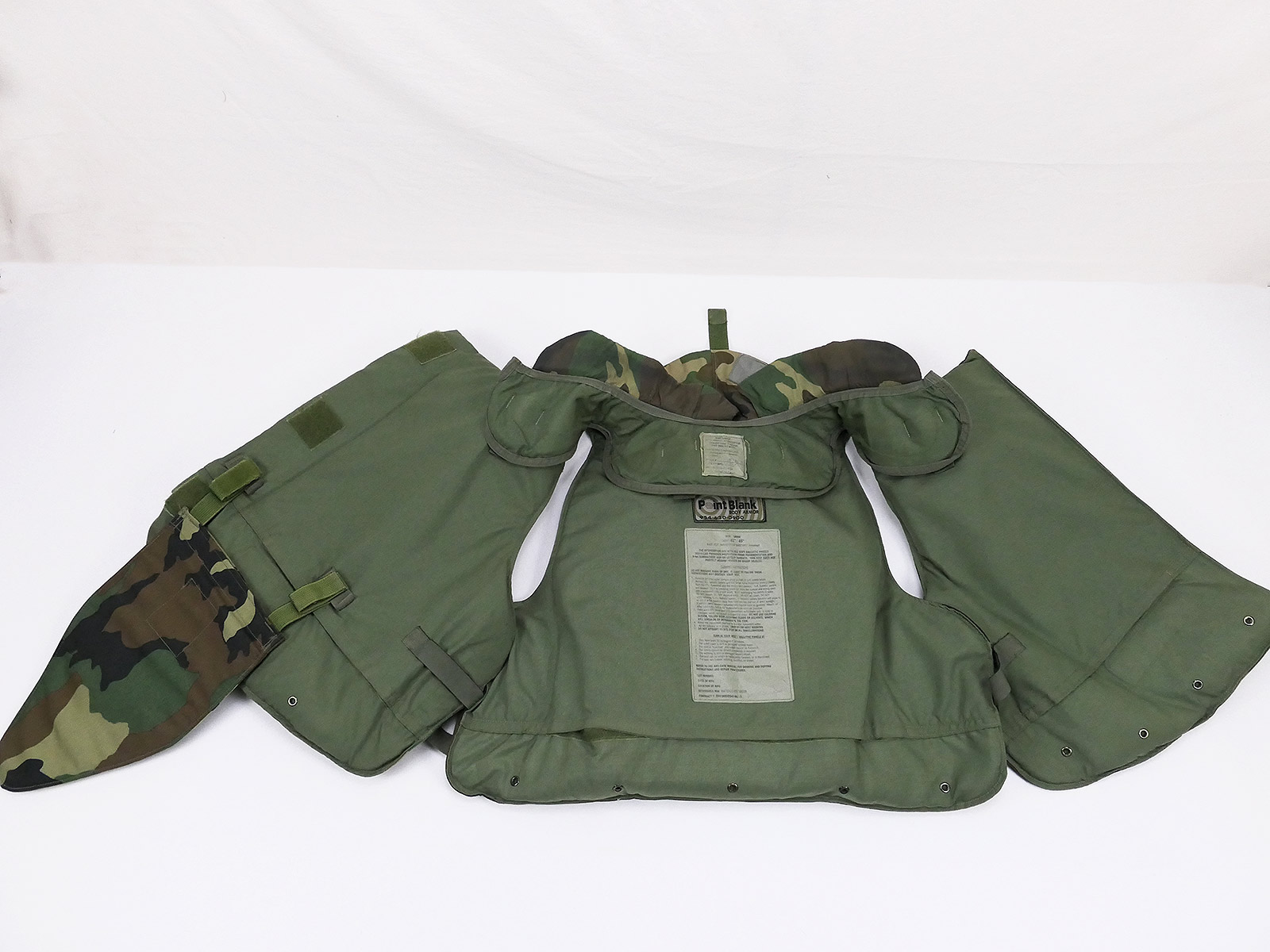 US Point Blank Interceptor Body Armor deployment vest size L + 2 plates ...