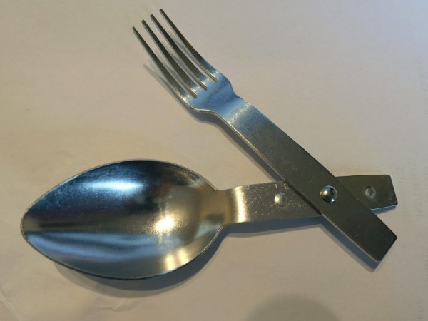 Wehrmacht cutlery Göffel fork + spoon Klappessbesteck