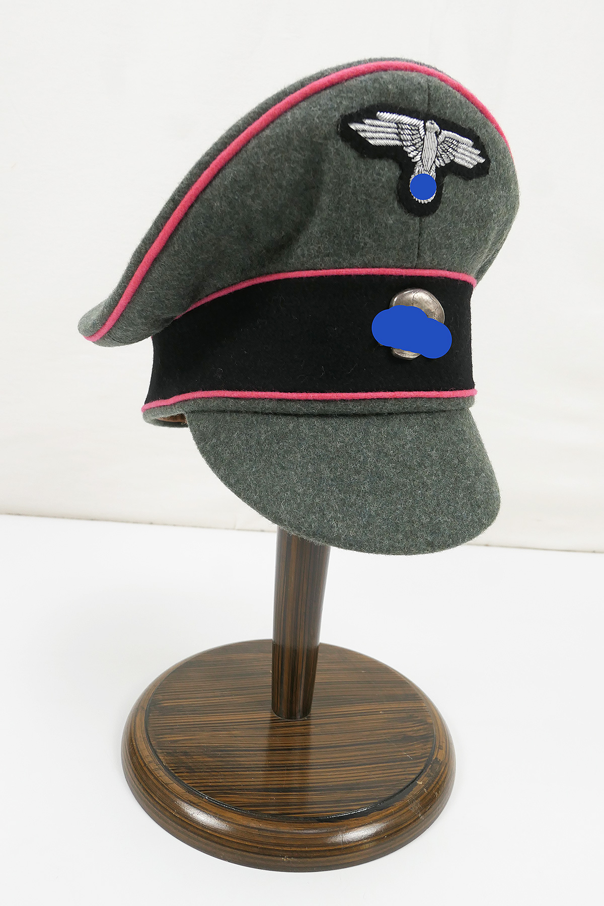 Waffen SS peaked cap Panzer Crusher Cap old style size 58 from museum ...