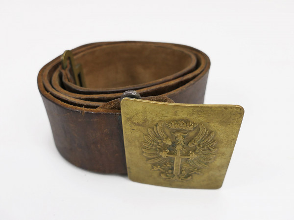SINGLE PIECE Spain belt belt belt leather belt with brass belt buckle 100cm
