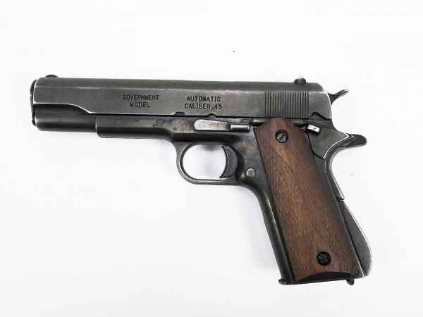 US Army Colt M1911 Automatic Caliber.45 Denix ANTIK Deko weapon brown wooden grips