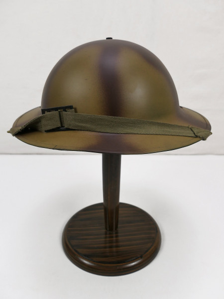 WW2 plate helmet British steel helmet with chin strap British Army Camouflage North Africa