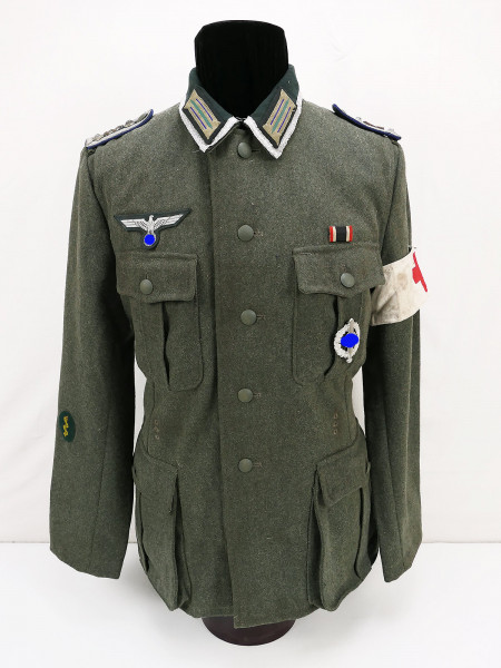 Wehrmacht M36 field blouse OFw paramedic uniform from museum liquidation size 50