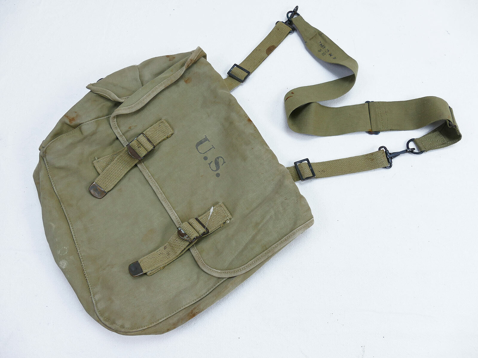 Original US Army M-1936 Musette Bag combat bag M36 - British Made 1944 