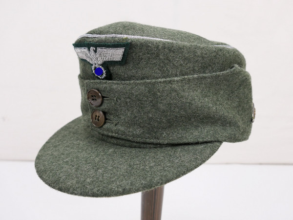 Wehrmacht officer's mountain cap mountain infantry field cap size 59 cap eagle cockade + edelweiss