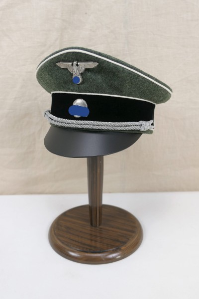 WSS officers visor cap infantry knapsack crusher cap old style Gr.58 effektiert