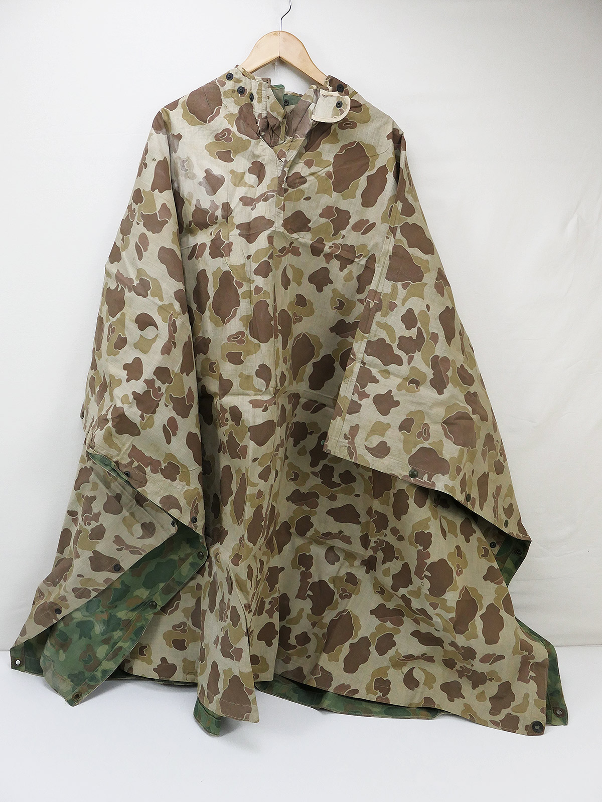 #3 USMC MARINES WW2 Pacific Poncho camouflage 1945 Duck hunter Jungle ...