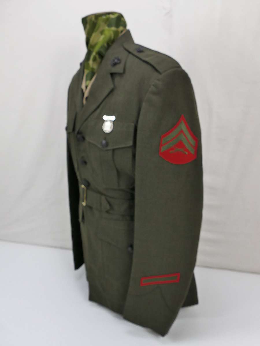 USMC Marine Corps Dress Uniform Jacket & Trousers Peaked Cap USMC Marine Corps Dress Uniform Jacket & Trousers Peaked Cap