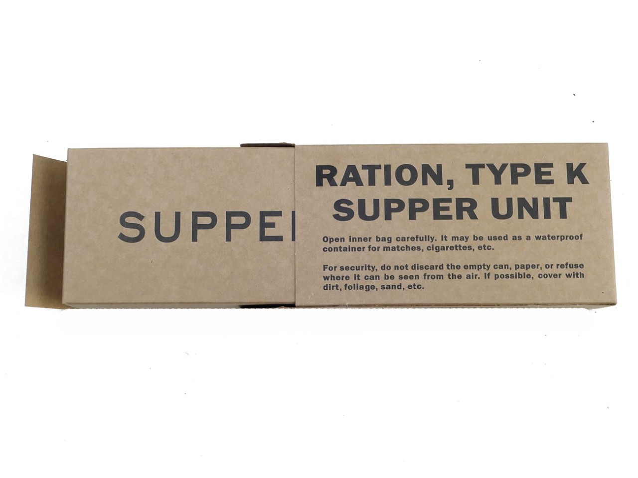 US ARMY WW2 Rations Type K Supper Unit/ Rations Box Carton Catering ...