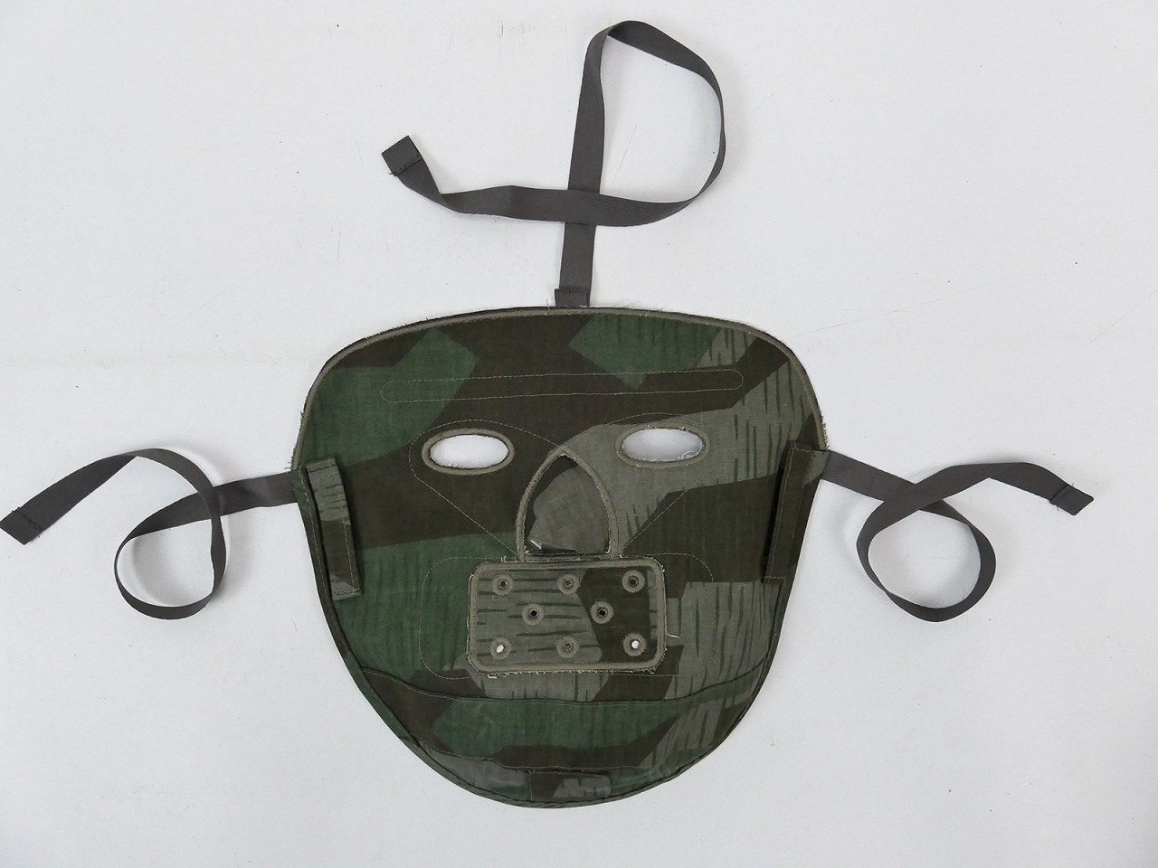 Wehrmacht sniper face mask camouflage mask splinter camouflage / winter ...