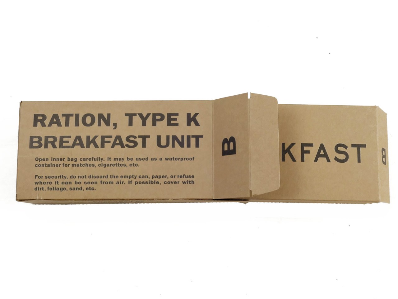 US ARMY WW2 Rations Type K Breakfast Unit / Rations Box Carton Catering ...