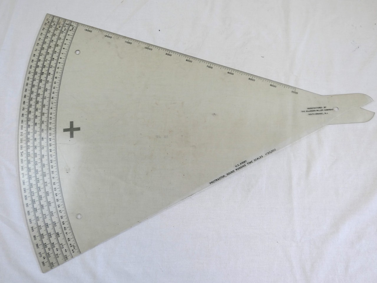 US Army Protractor Sound Ranging Time Scales + / Protractor for time ...