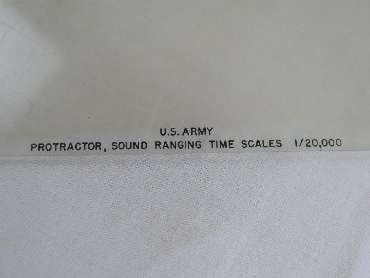 US Army Protractor Sound Ranging Time Scales + / Protractor for time ...
